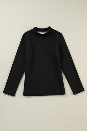 Cozy Girl Vibes Mock Neck Thermal Lined Top