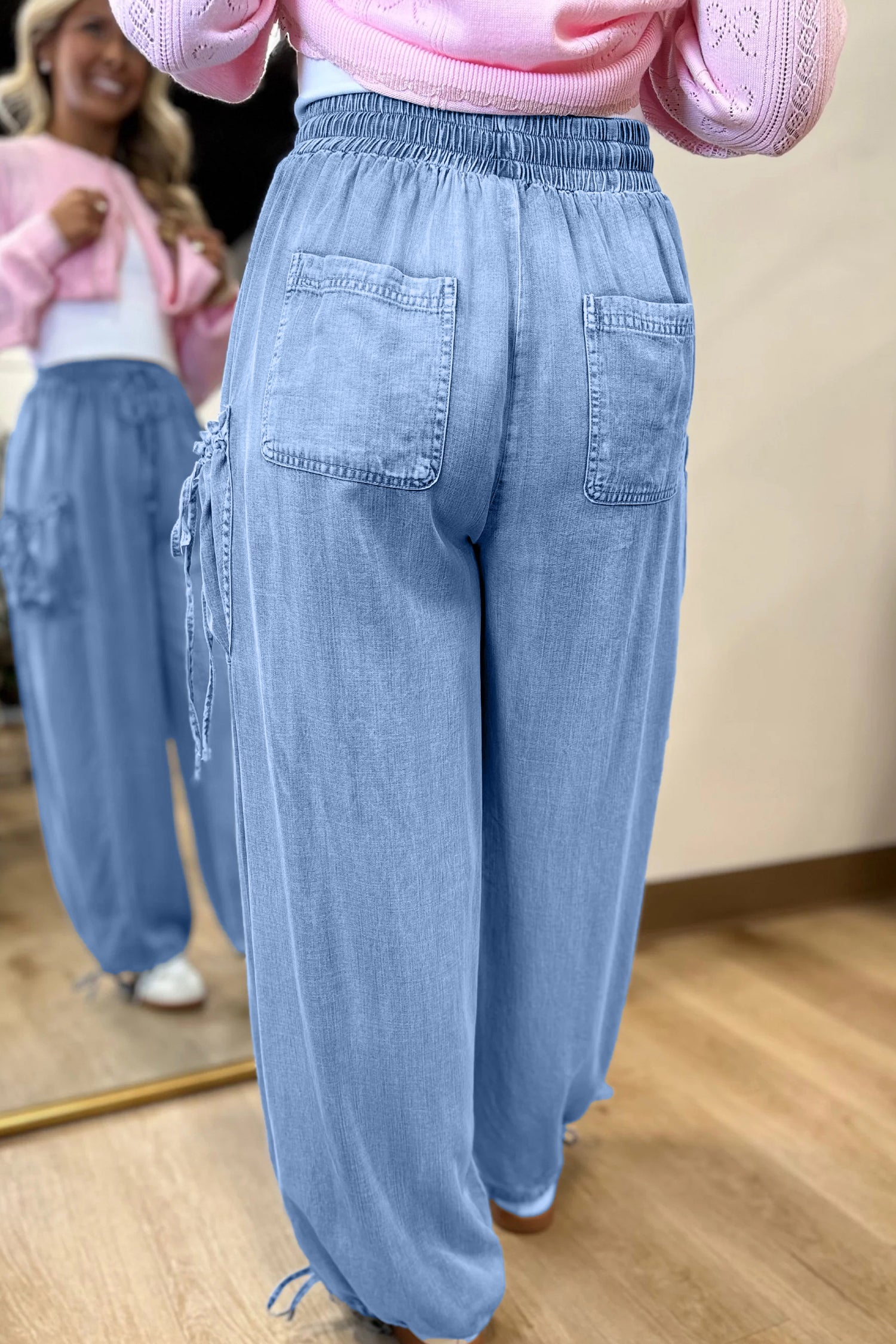 Everyday Staple Drawstring Denim Pants