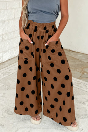 Make Your Mark Polka Dot Wide Leg Pants (4 Colors)