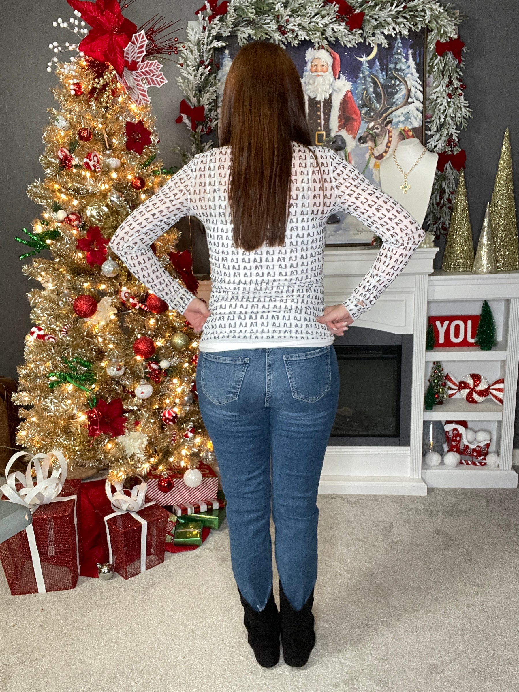 Fa La La Mesh Top - S145BW