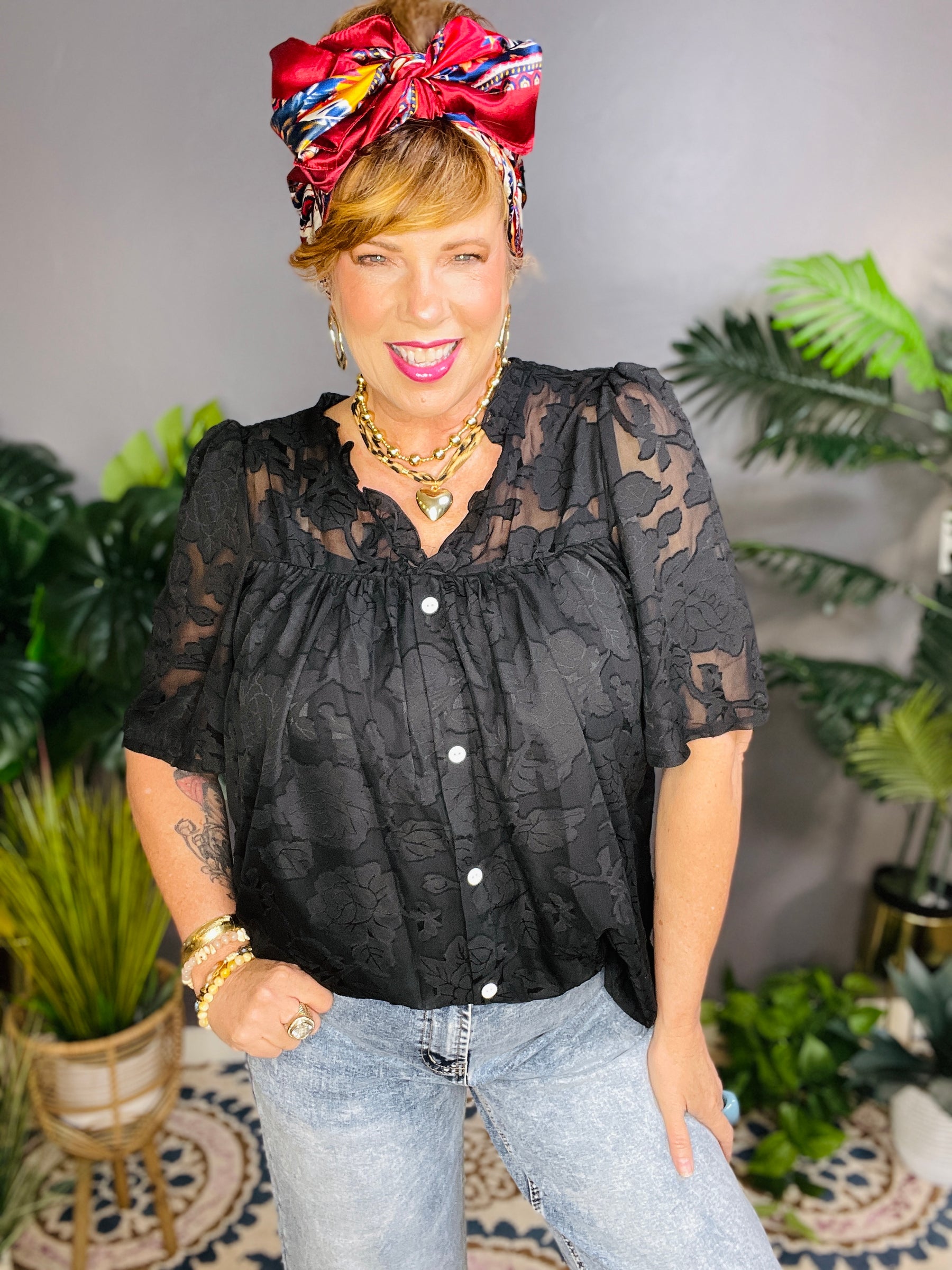 Sunday Stroll Textured Top (4 Colors)