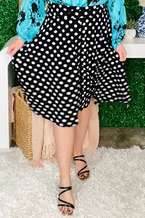 All Class Polka Dot Skirt - SK001BW