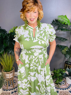 Petals In The Breeze Dress - DR175GN