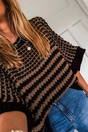 Trust The Journey Stripe Sweater