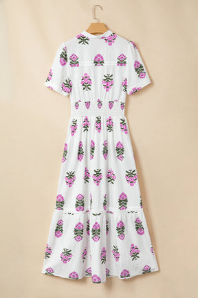 Already Obsessed White Floral Maxi Dress