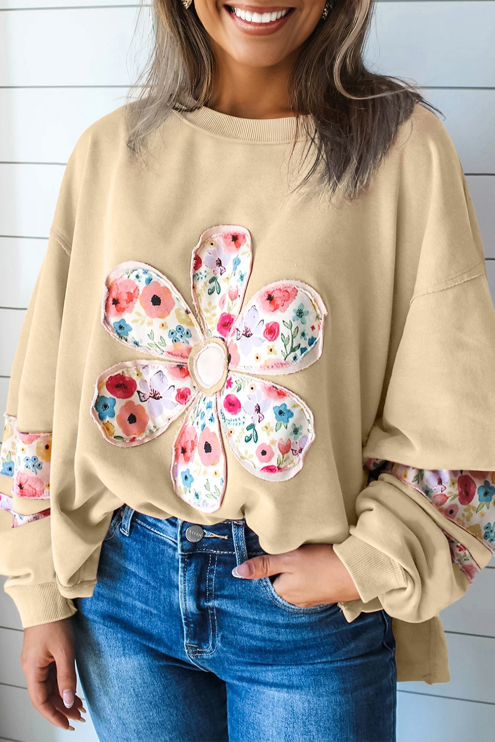 Petal Perfect Floral Applique Top
