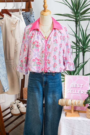 Total Flirt Floral Top