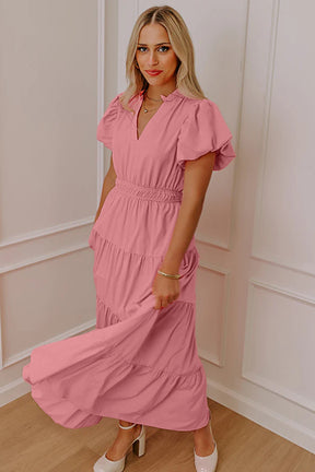 The IT Girl Pink Tiered Maxi Dress
