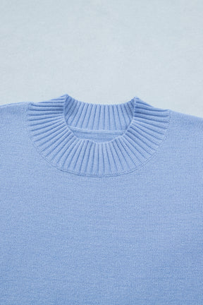 Daily Classic Blue Ruffle Sleeve Top