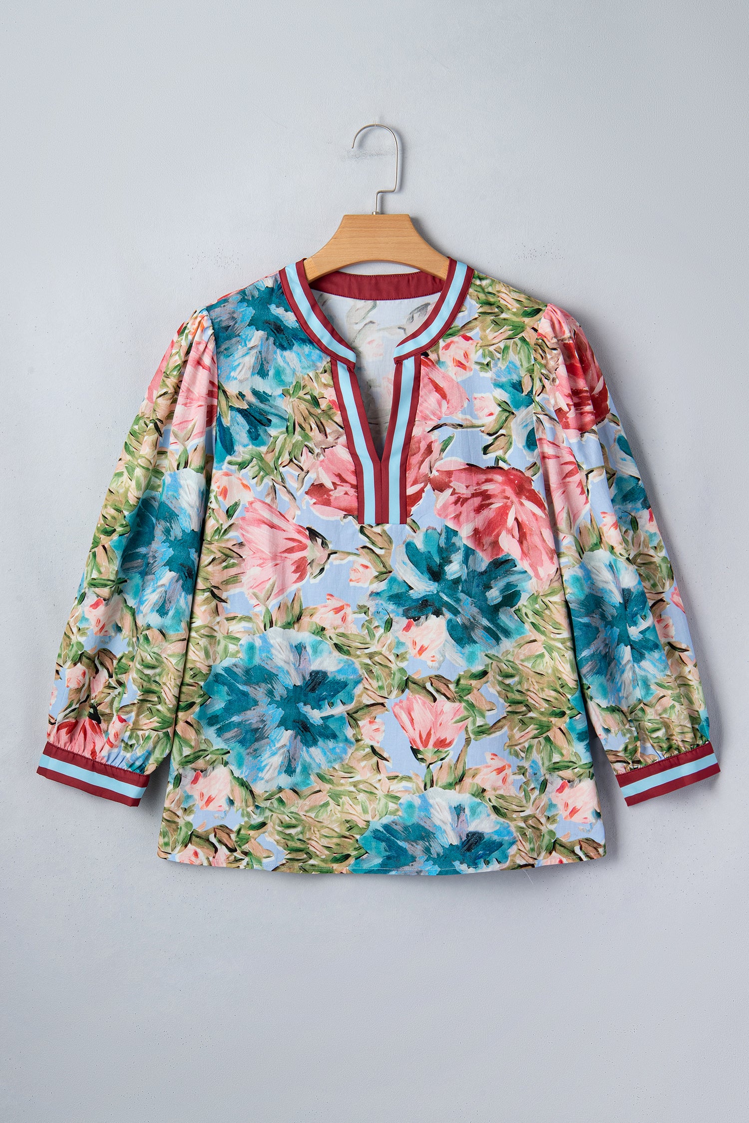 Bloom And Grow V Neck Floral Top