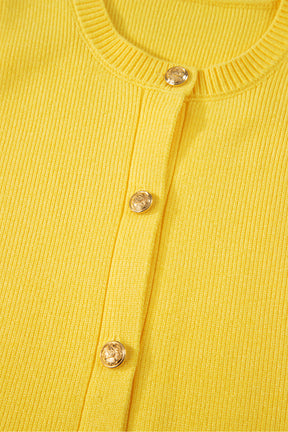 Hello Darling Yellow Sleeveless Knit Sweater