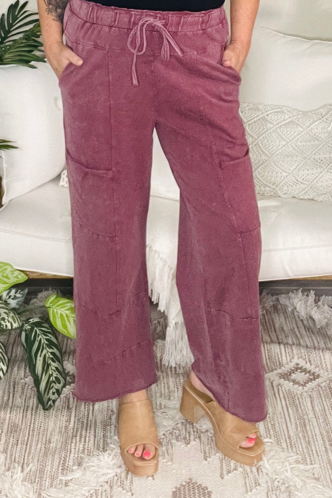 All Day Comfort Mineral Wash Pants (2 Colors)