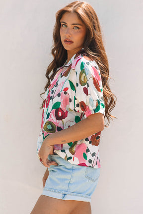 Oh My Darling Pink Floral Print Top