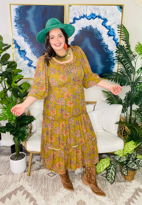 Boho In Bloom Dress - DR269OL