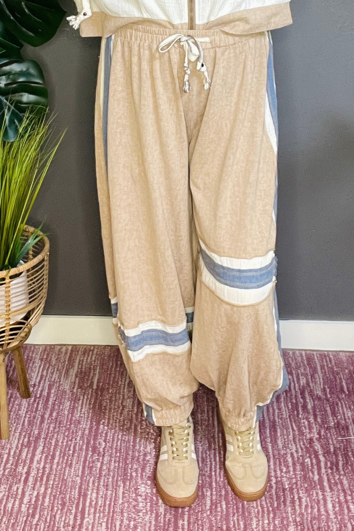 Up And Running Latte Jogger Pant - P014LA