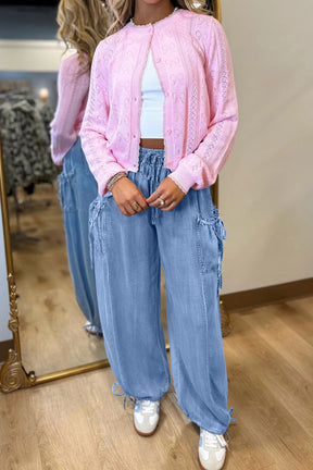 Everyday Staple Drawstring Denim Pants