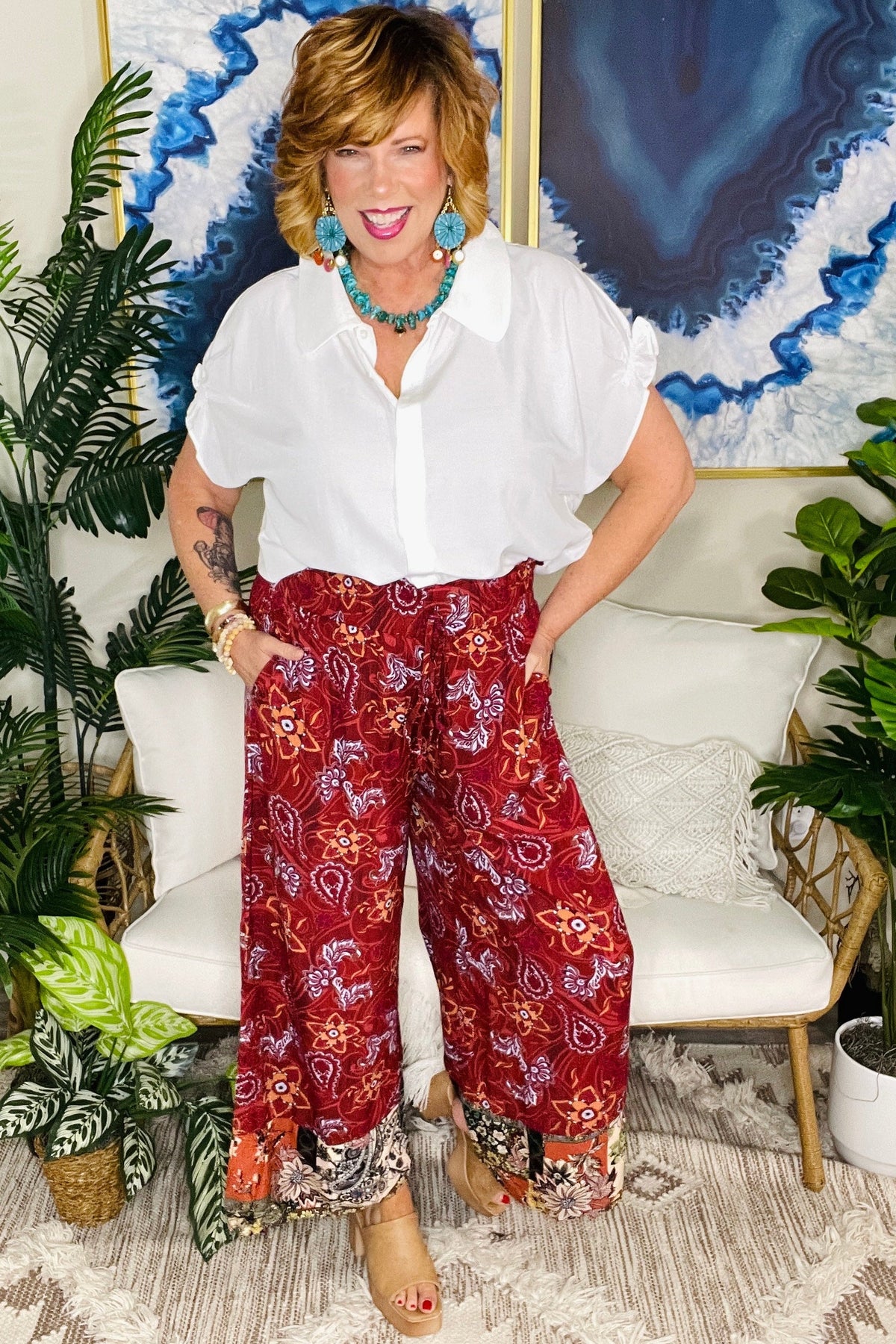Paisley Paradise Pants - P115MA