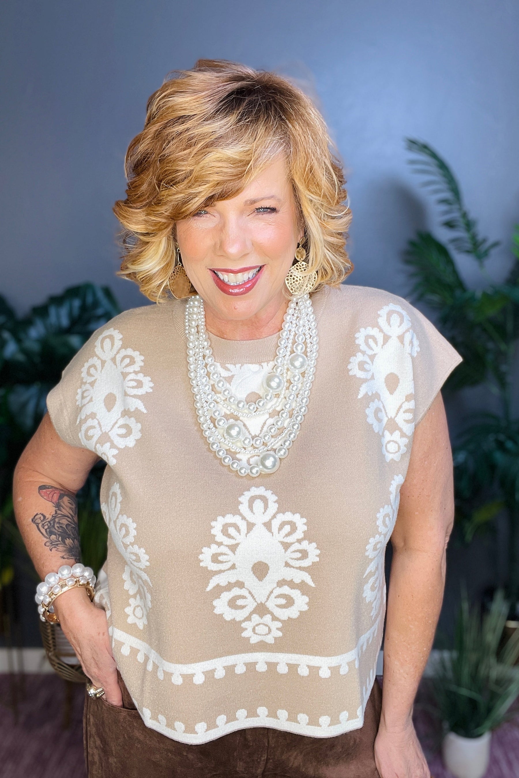 Just My Style Sweater Top - S115TA