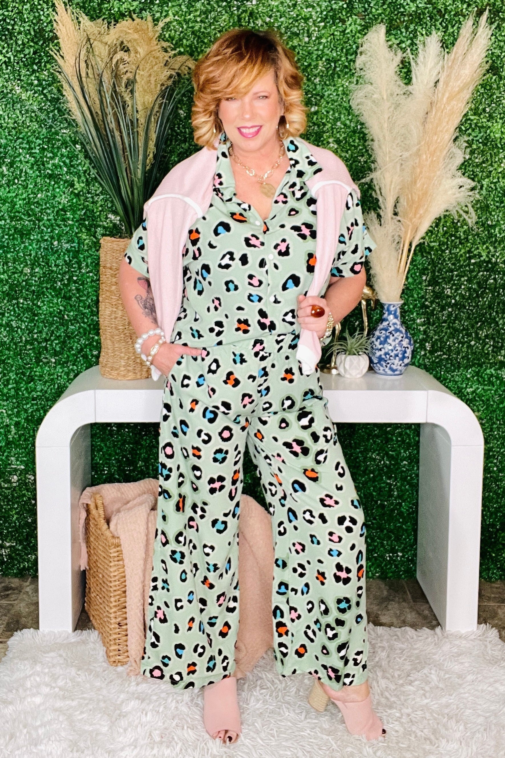 Savage Meets Chic Top and Pants Set