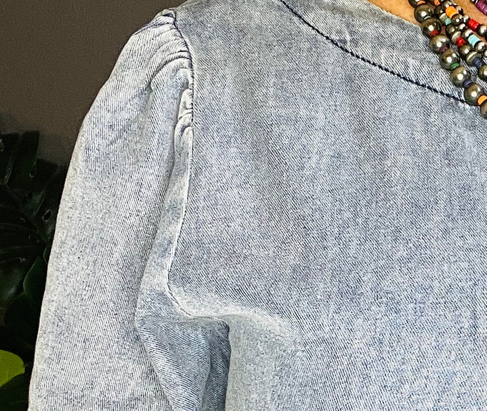 Chic In Denim Dress with Pockets