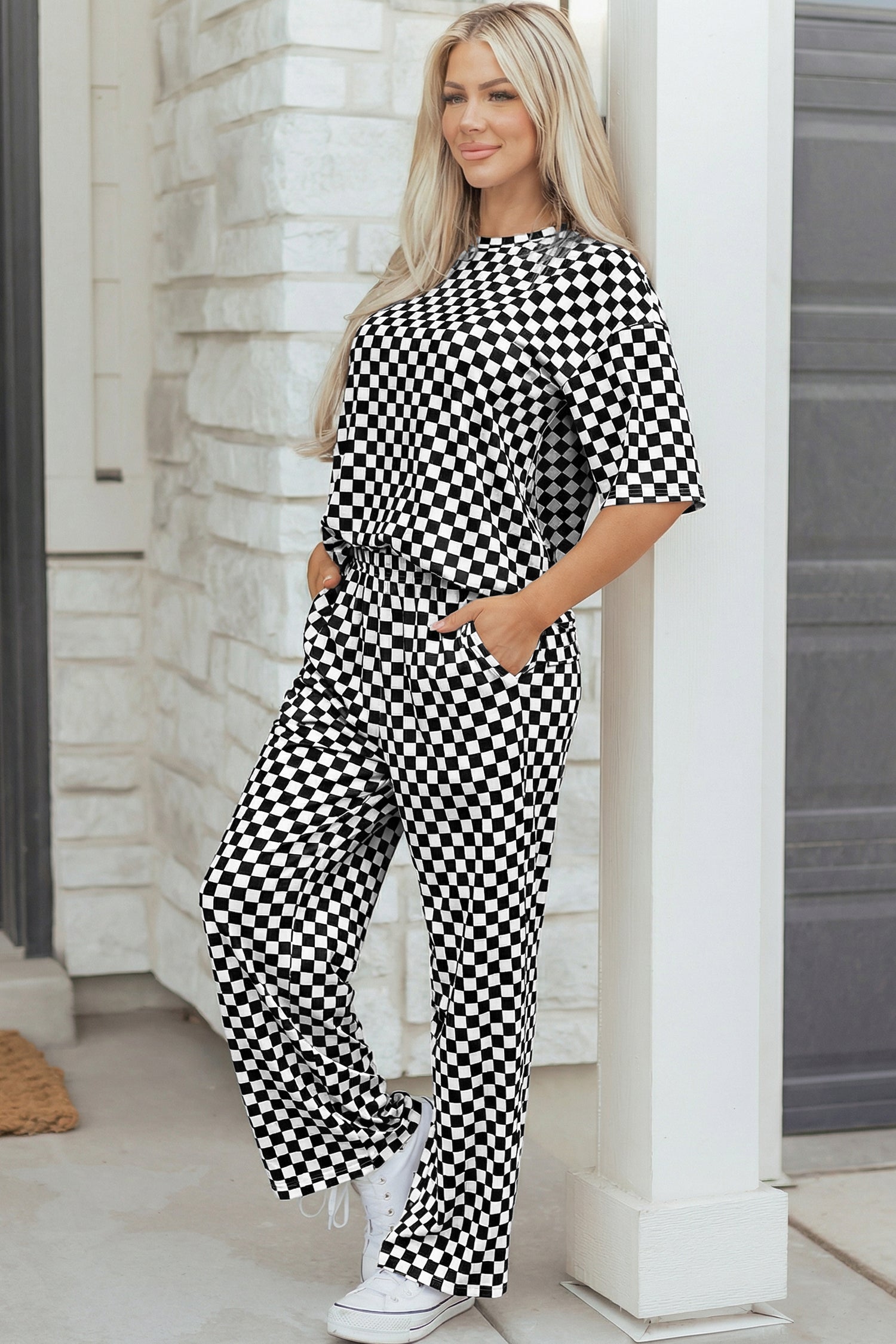 Style Check Black 2pc Set