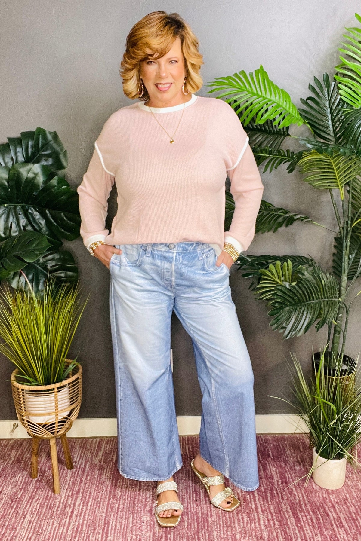 Zenim Light Wide Leg Pant - J020DN