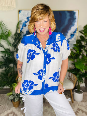 Santorini Bloom Top - S805BL