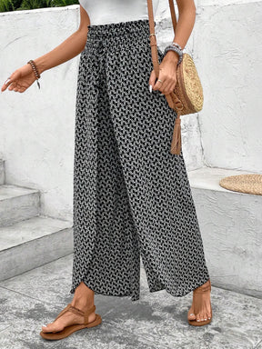 Look Your Best Bohemian Print Wide Leg Pants