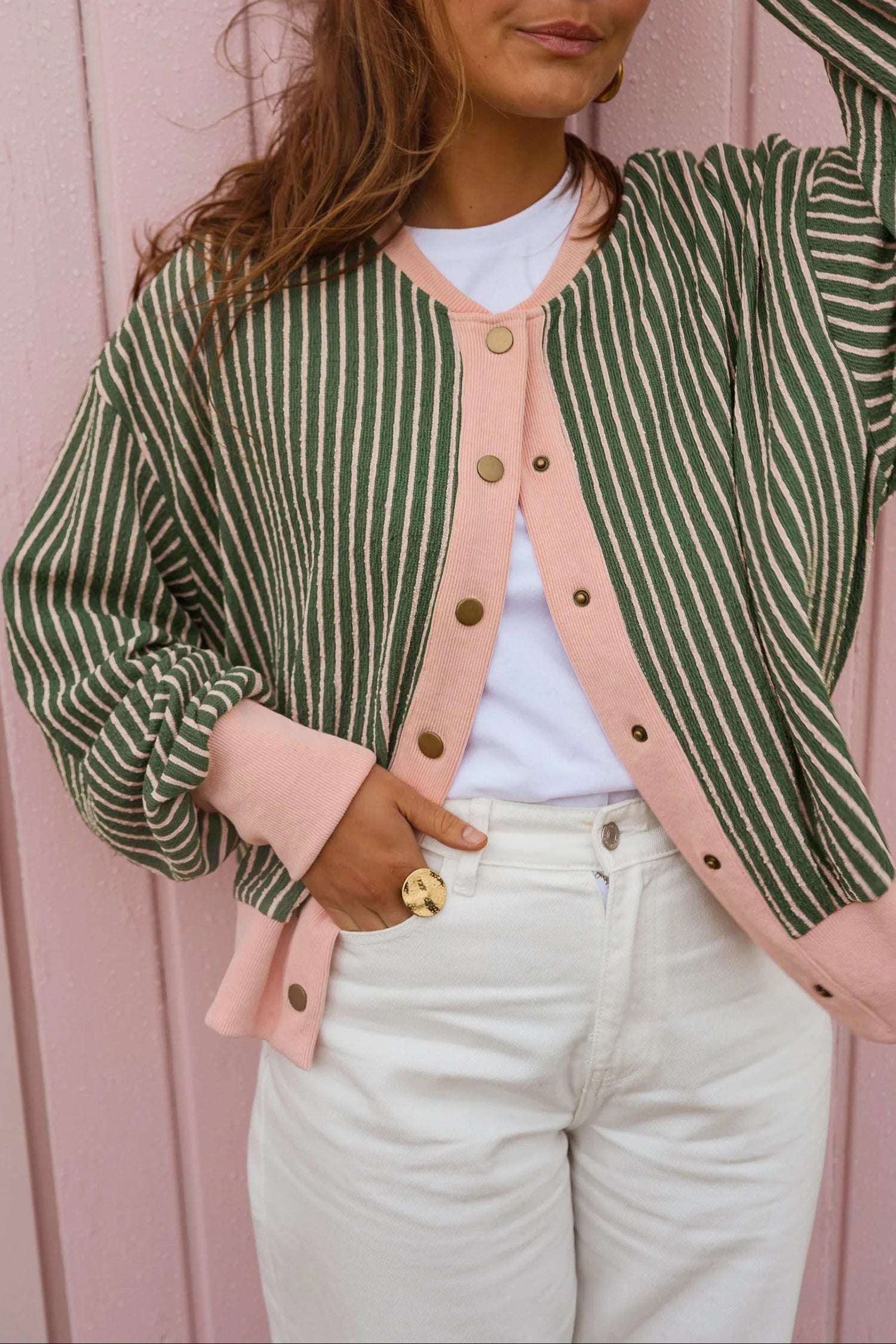 Worth The Stripe Cardigan (2 Colors)