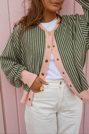 Worth The Stripe Cardigan (2 Colors)