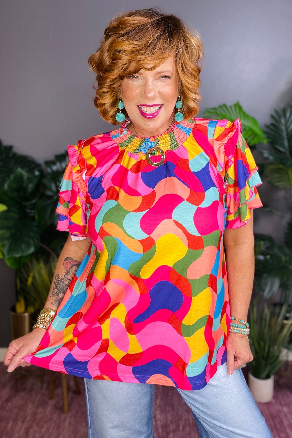 Pop Of Color Top - S513MU