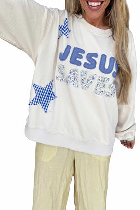 Jesus Saves Sweatshirt (2 Colors)
