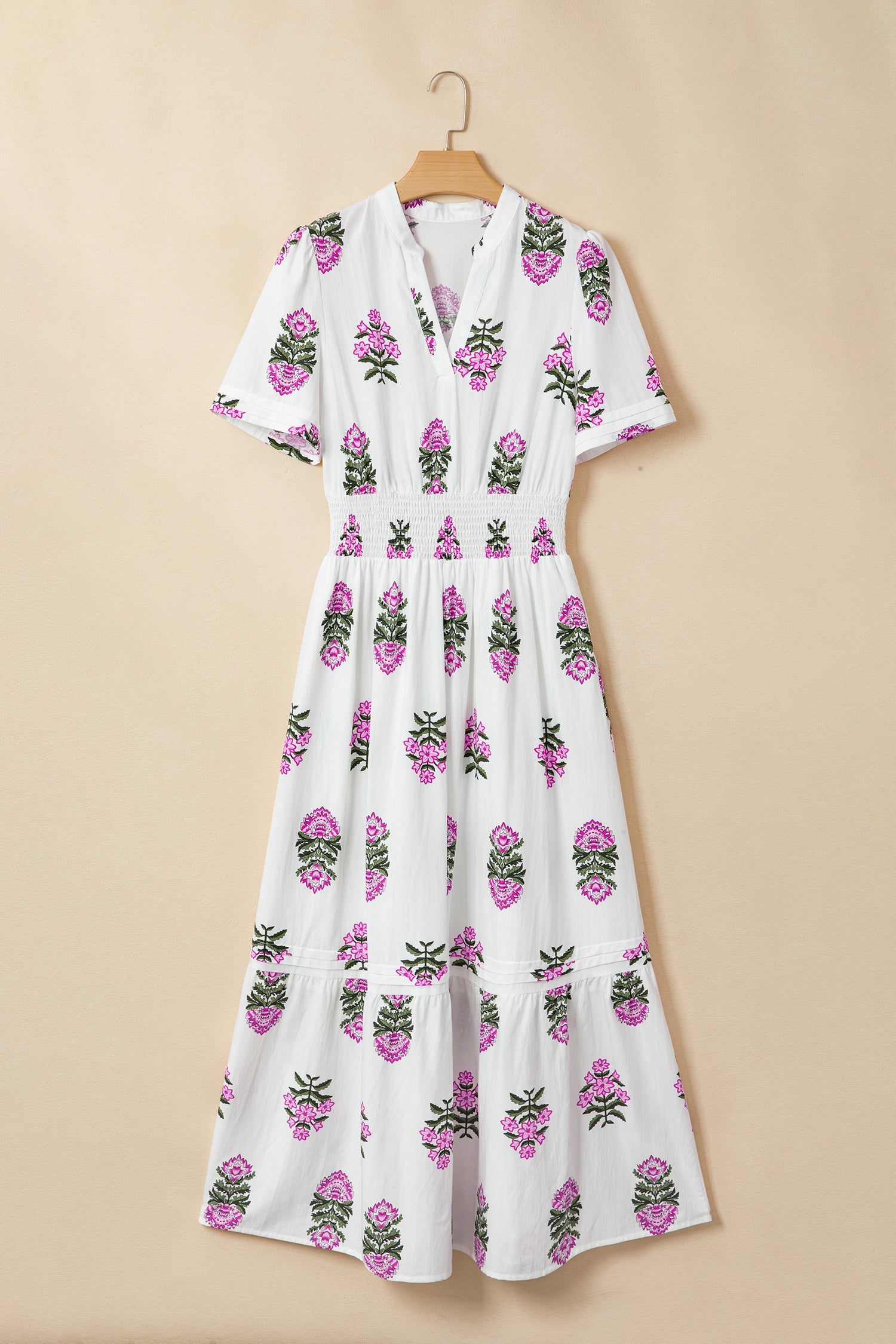 Already Obsessed White Floral Maxi Dress