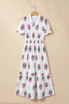 Already Obsessed White Floral Maxi Dress