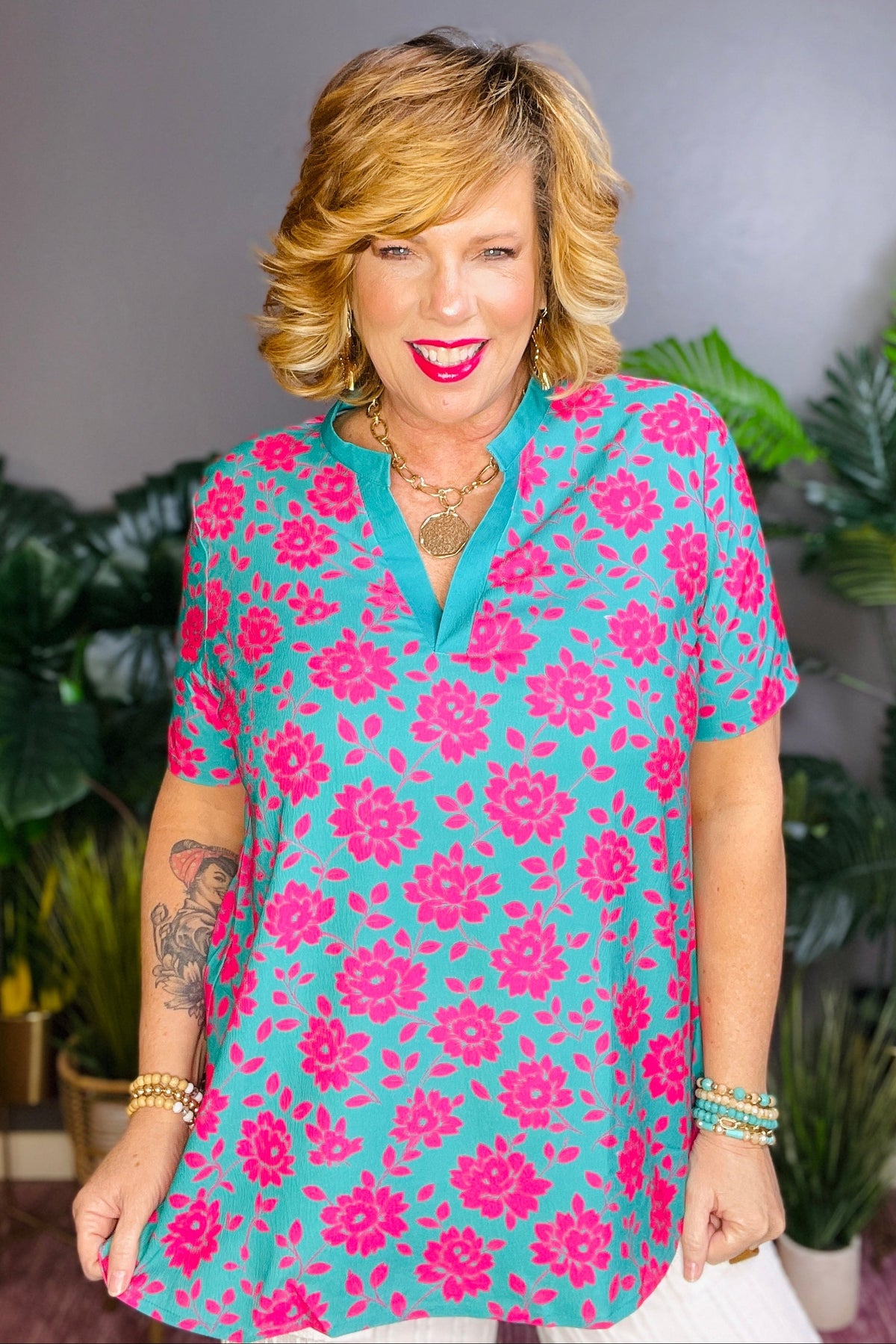 Let Your Style Bloom Top - S376MU