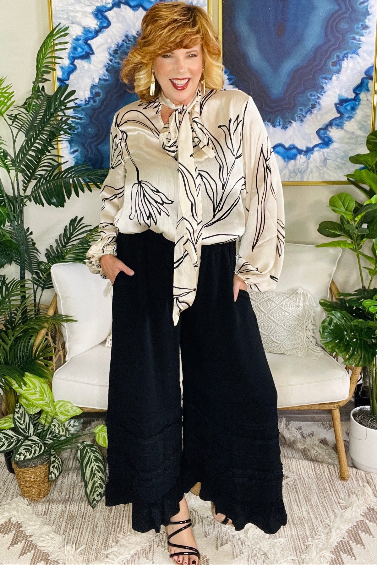 Upper Class Sass Top - T030CH