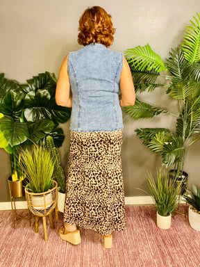 Call Of The Wild Leopard High-Waisted Maxi Skirt