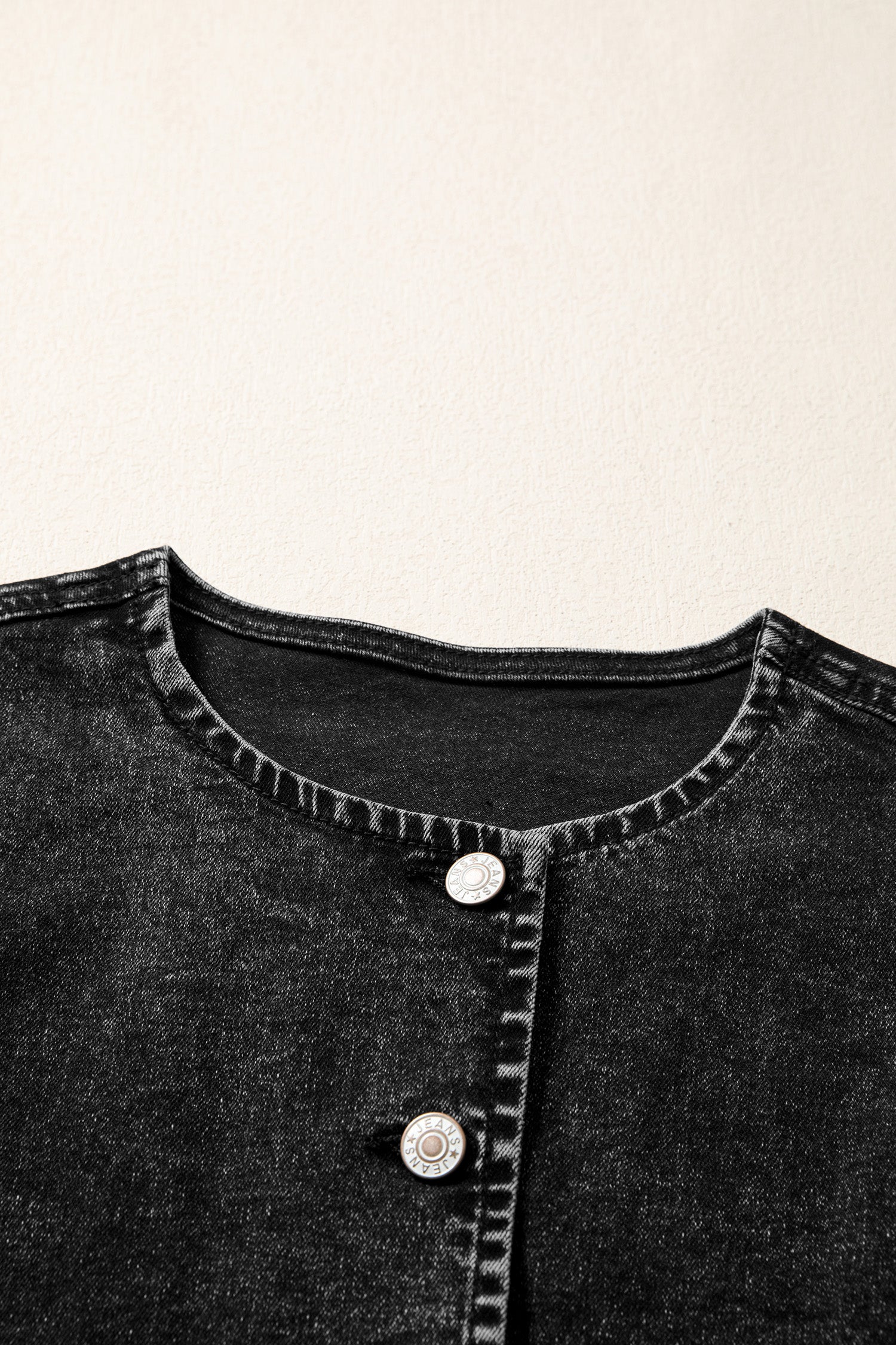 All Things Black Denim Vest
