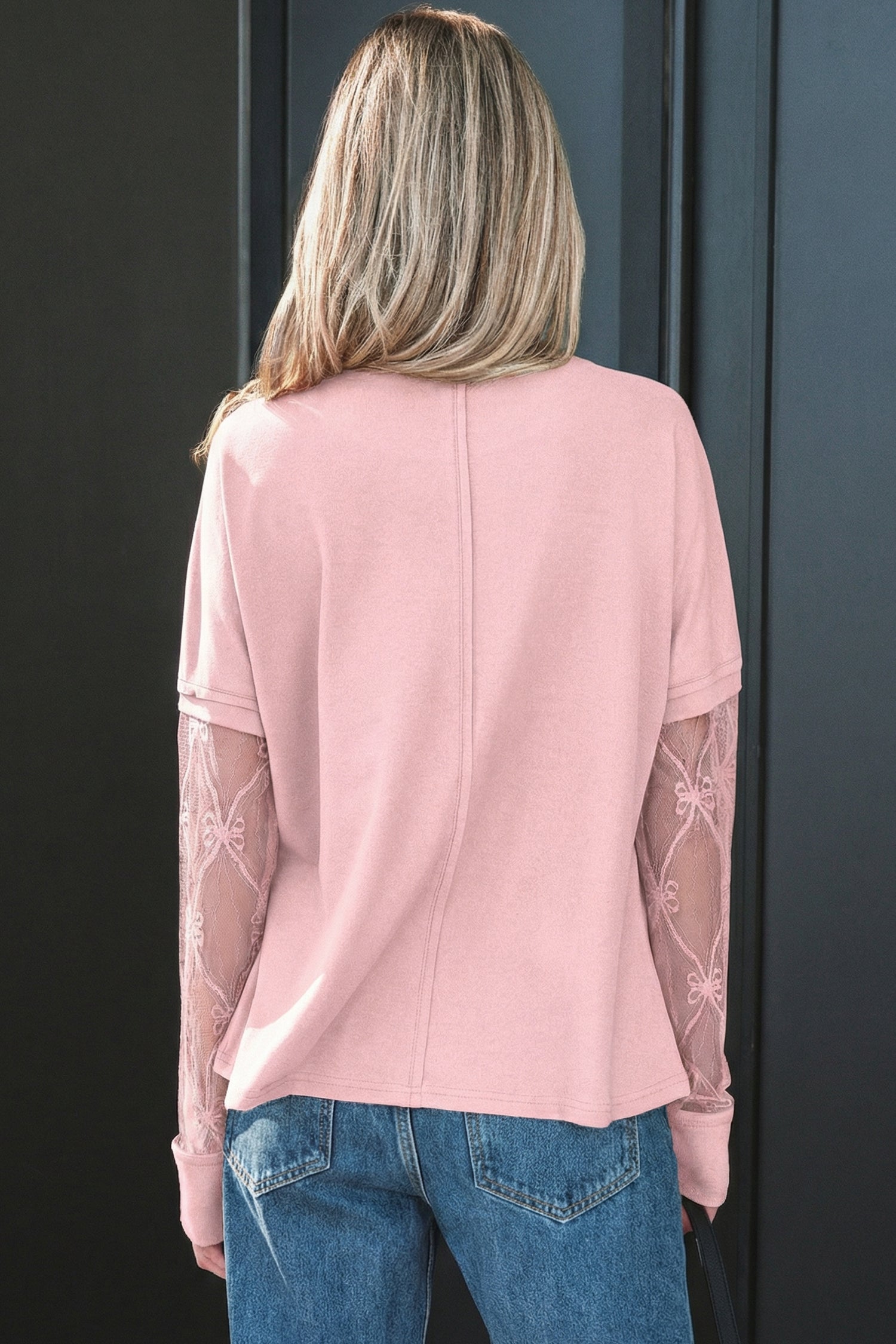 Detail Adds Charm Bow Textured Top