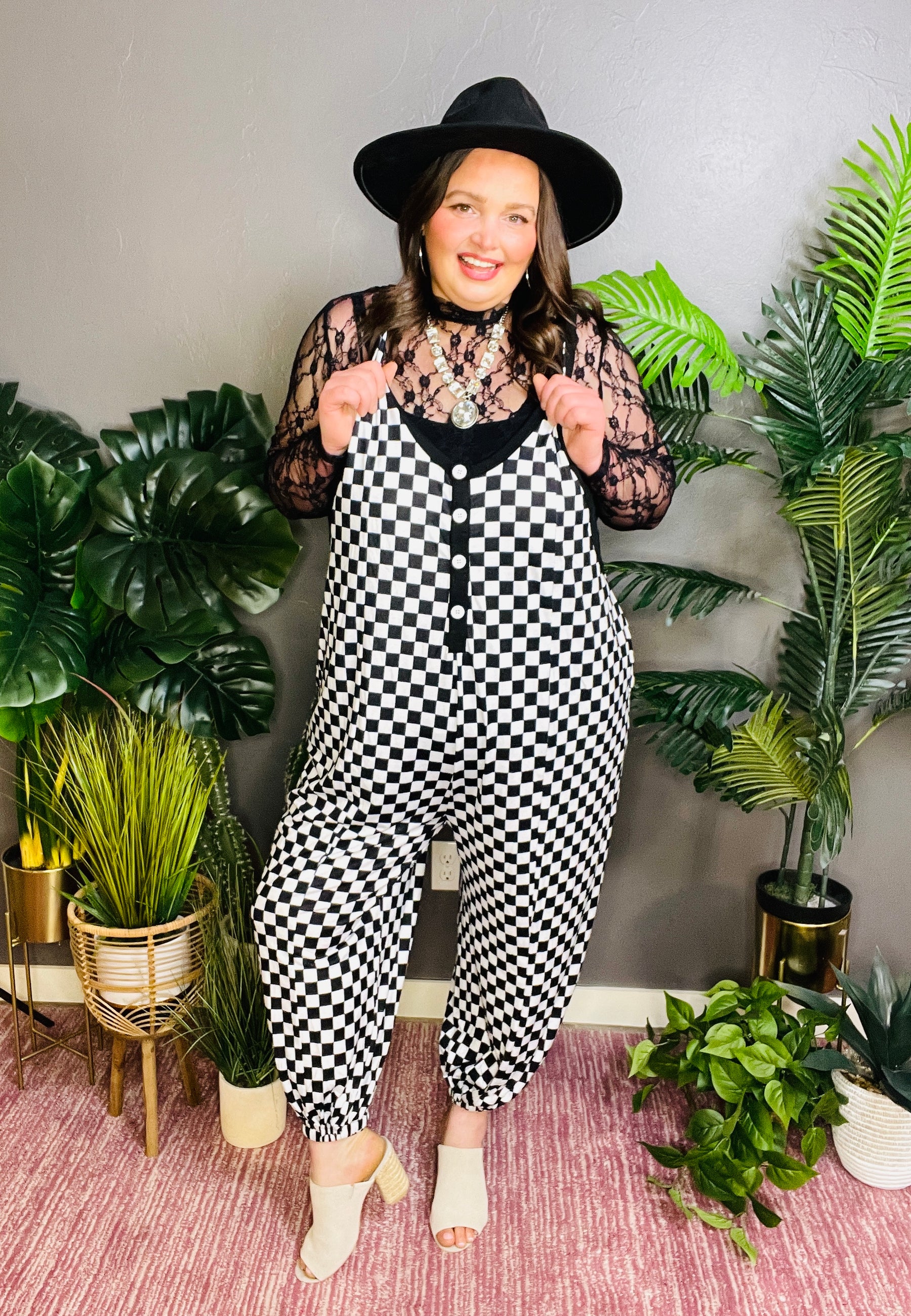 Ready For Check In Jumpsuit - R018BW