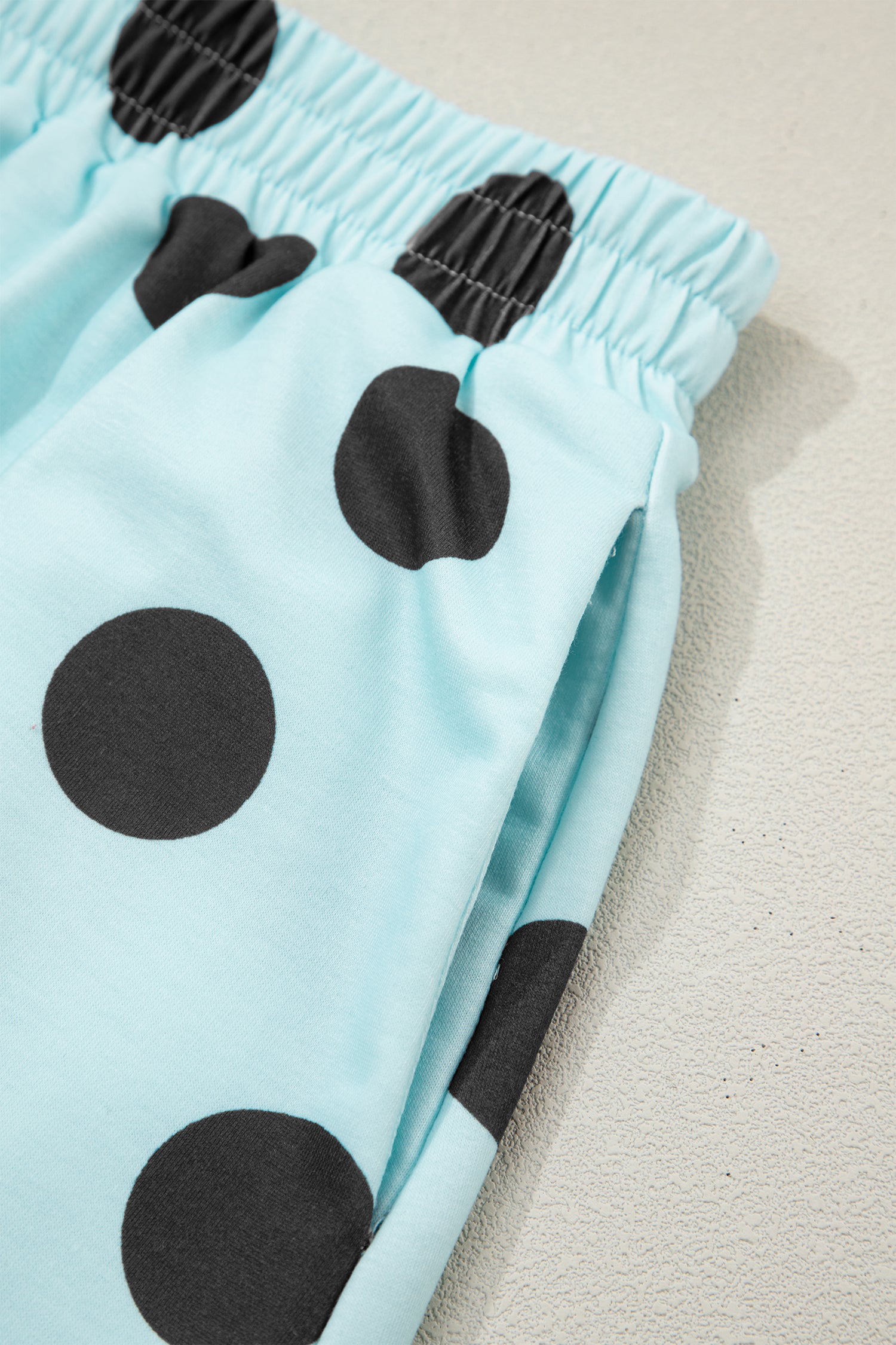 It's Spot On Sky Blue Polka Dot Top And Skort 2pc Set