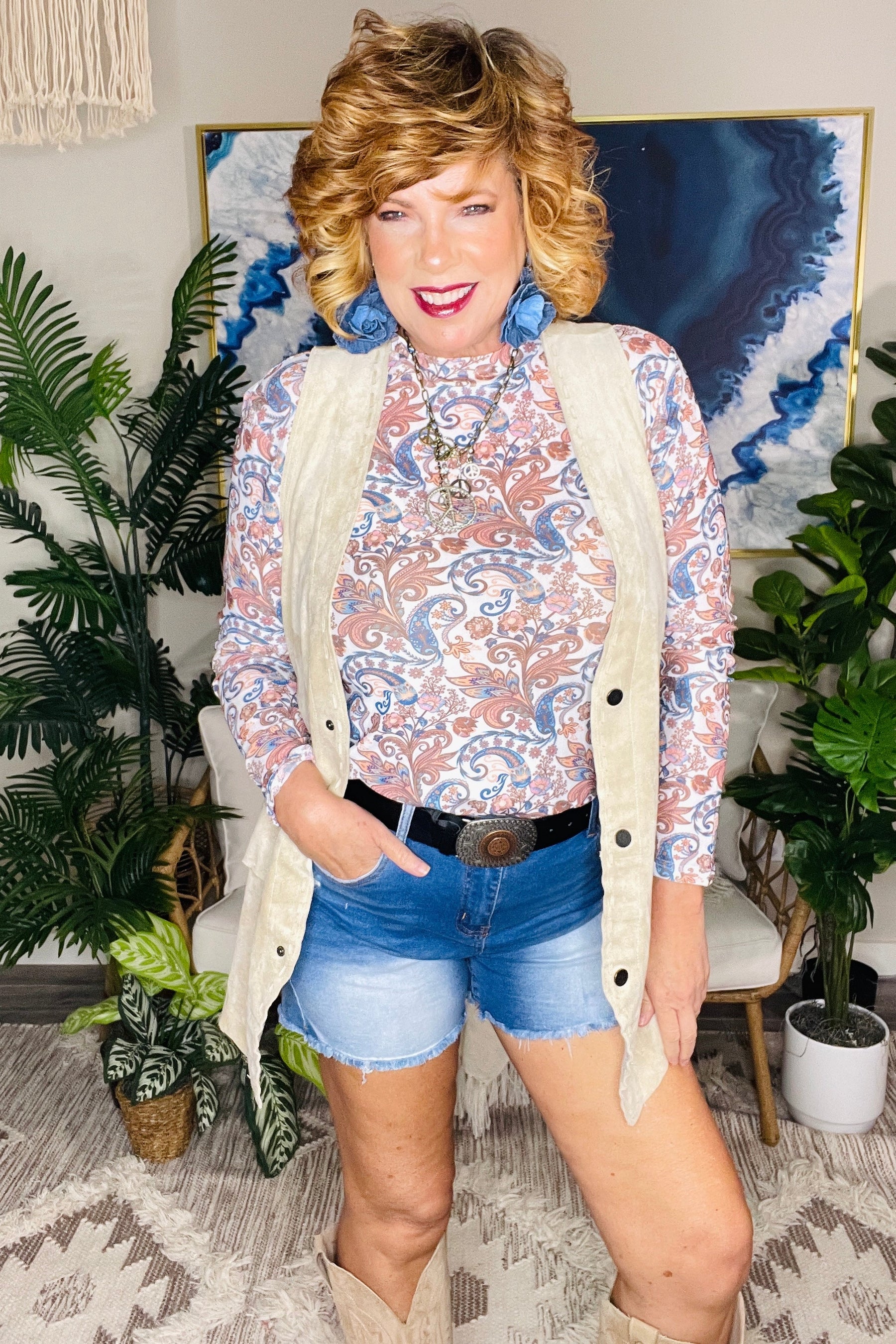 Paisley Daydream Top - S927MU