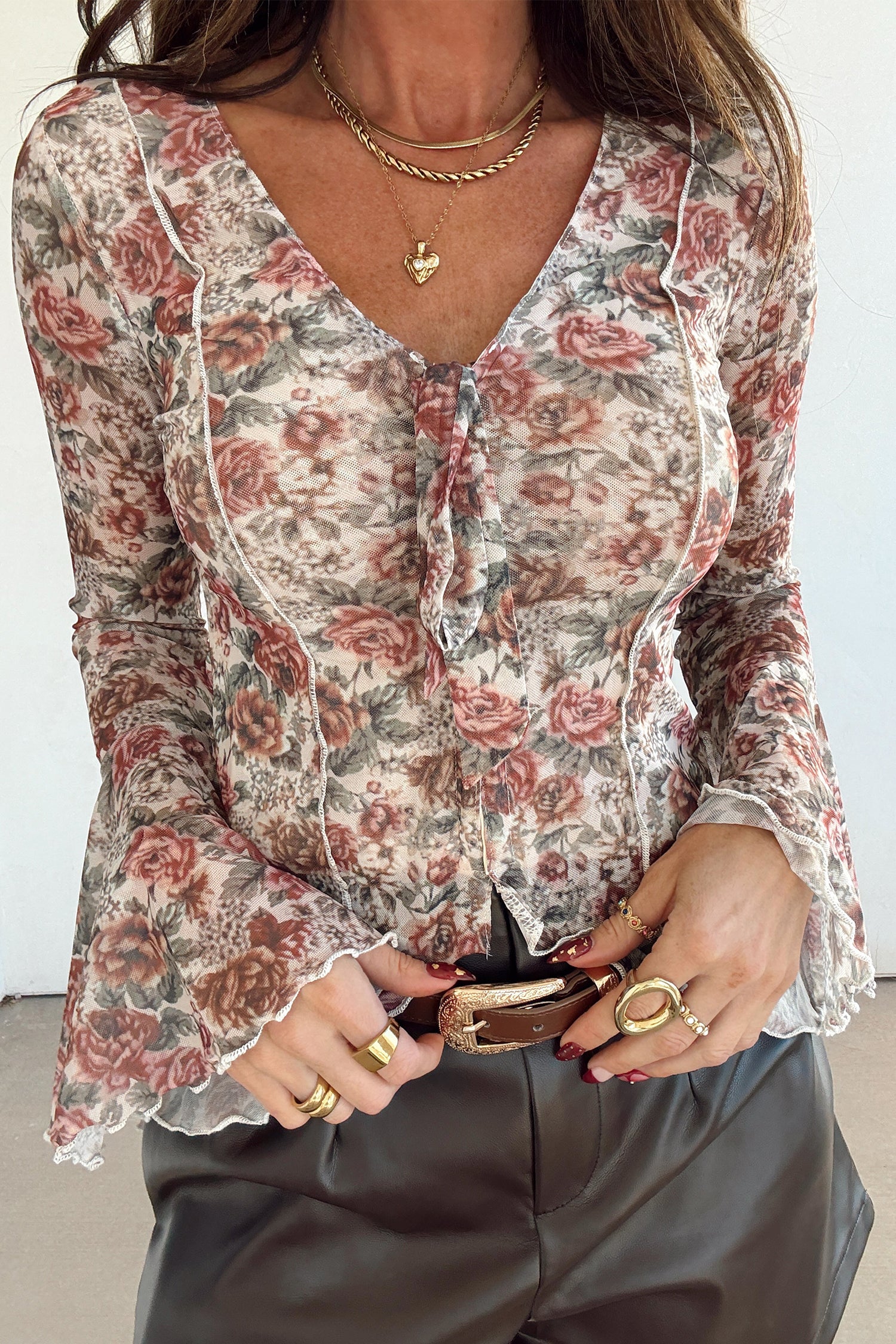 Floral And Feminine Top
