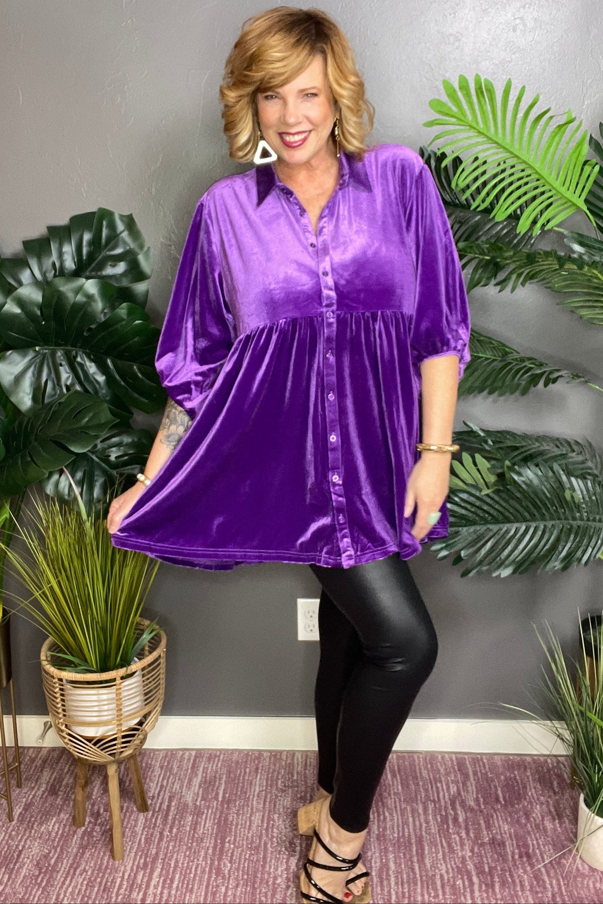 Purple Haze Velvet Top - S171PU