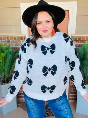 Bow Fancy Sweater (2 Colors)