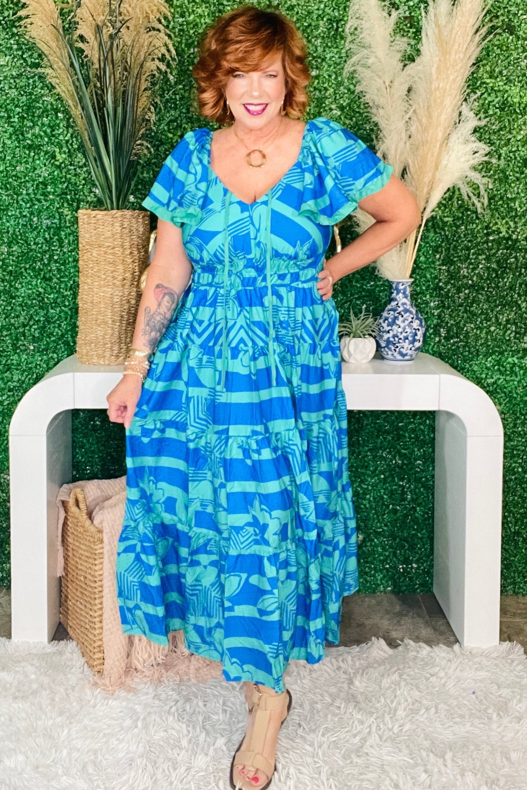 In The Palms Maxi Dress - DR079BL