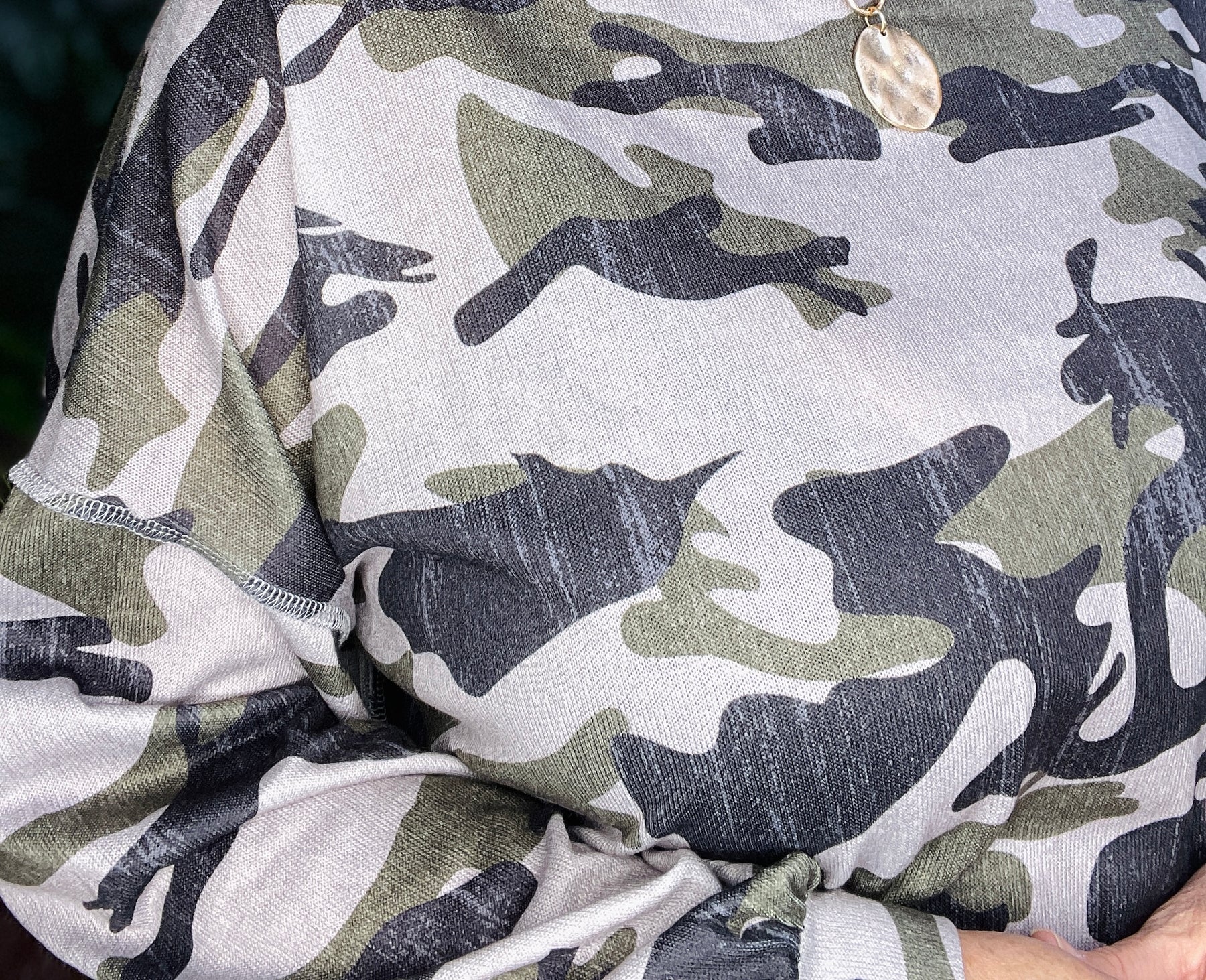 Nowhere To Hide Green Camouflage Sweatshirt