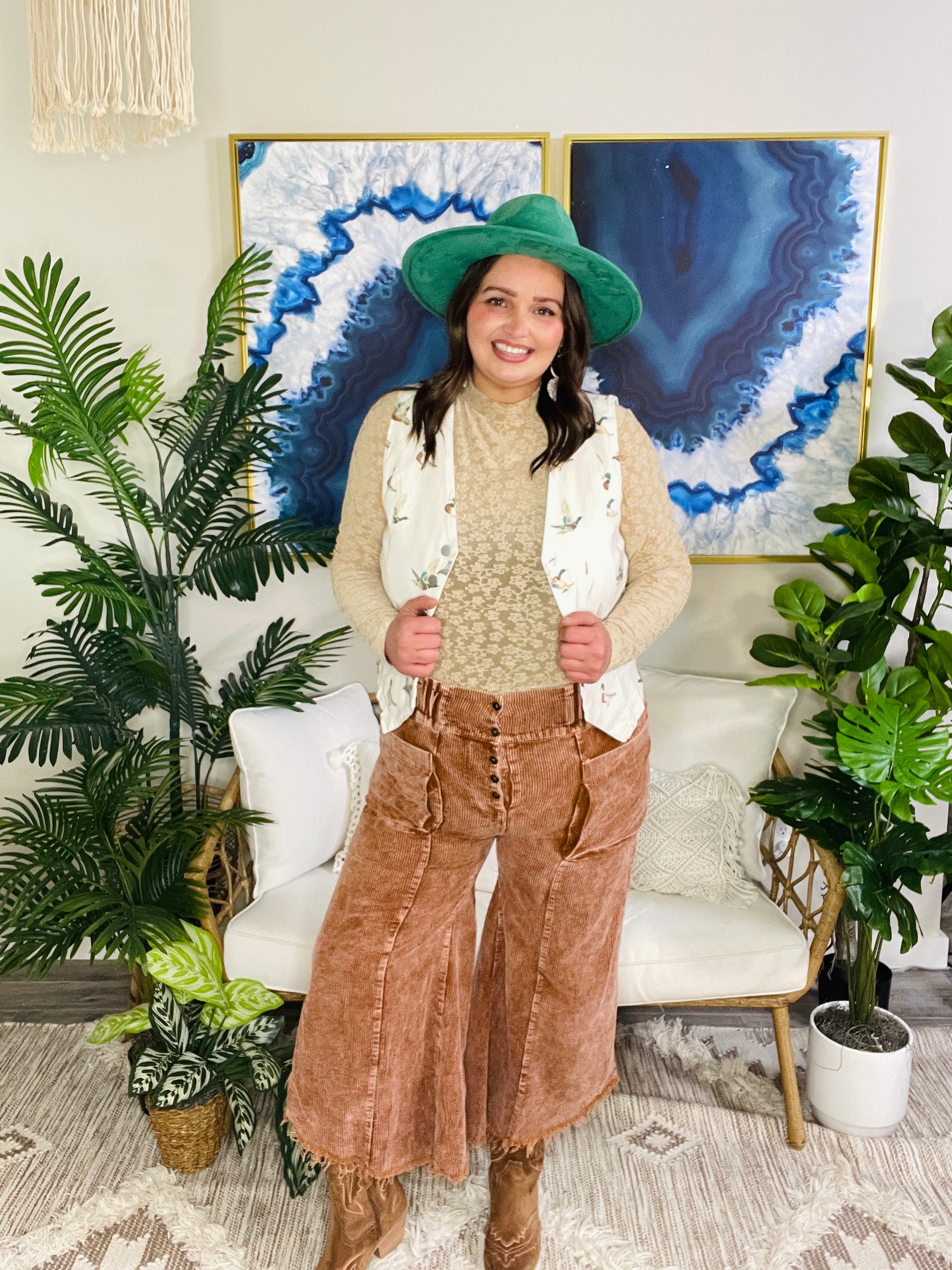 Come As You Are Camel Corduroy Pants - P167CA