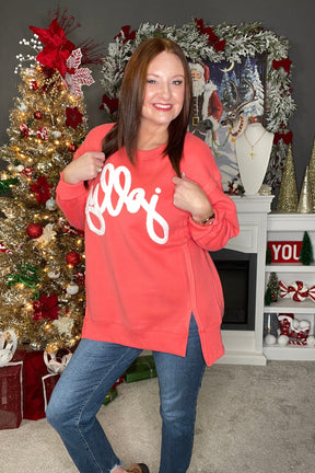 Wrapped In Jolly Cheer Top - S138RD
