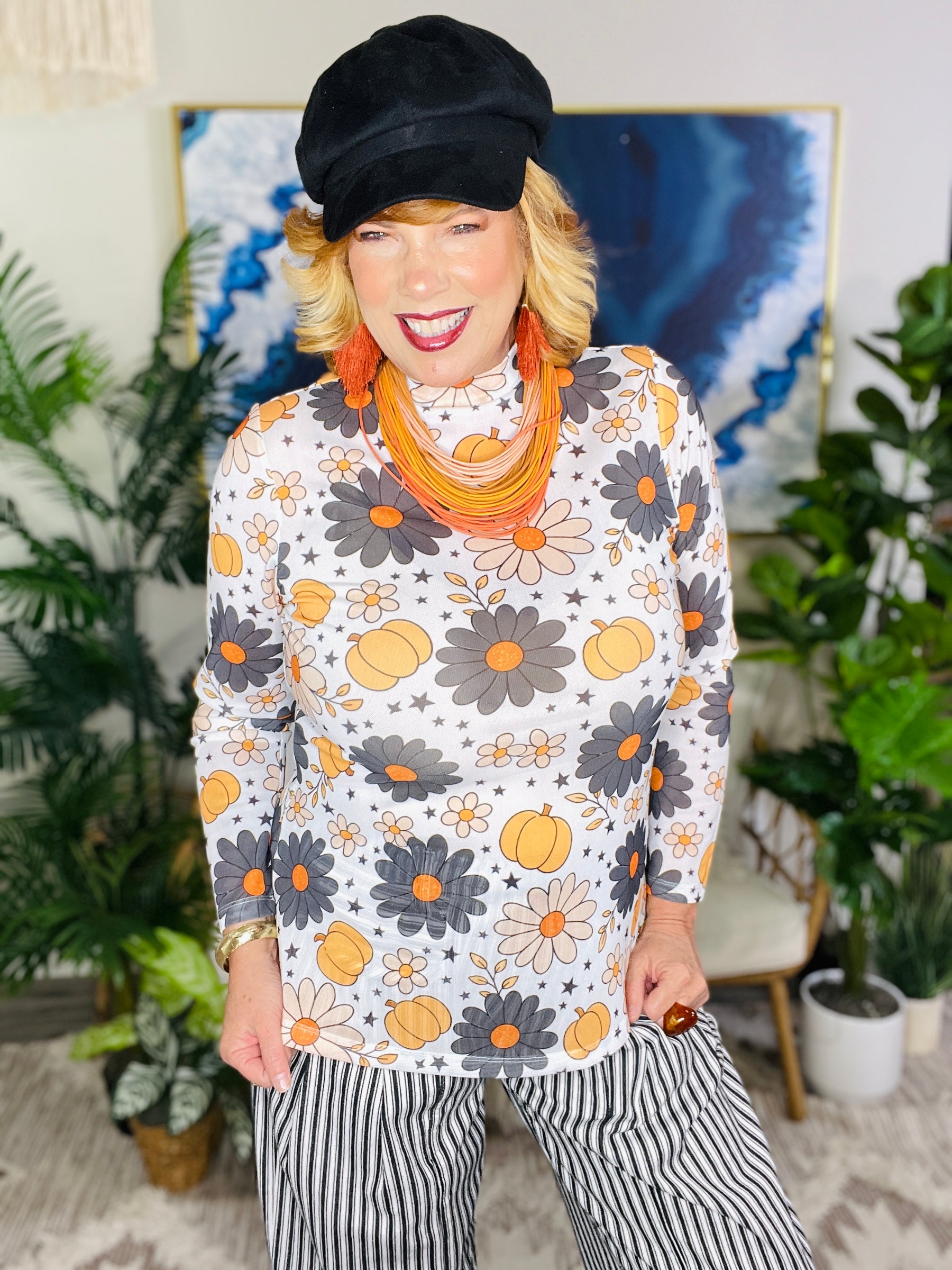 Groovy Gourds Top - YF002WH